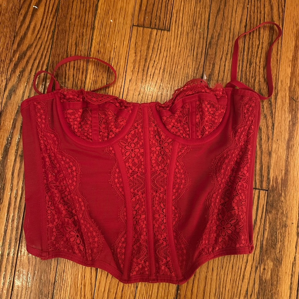 Urban Outfitters Red Lace Camisole